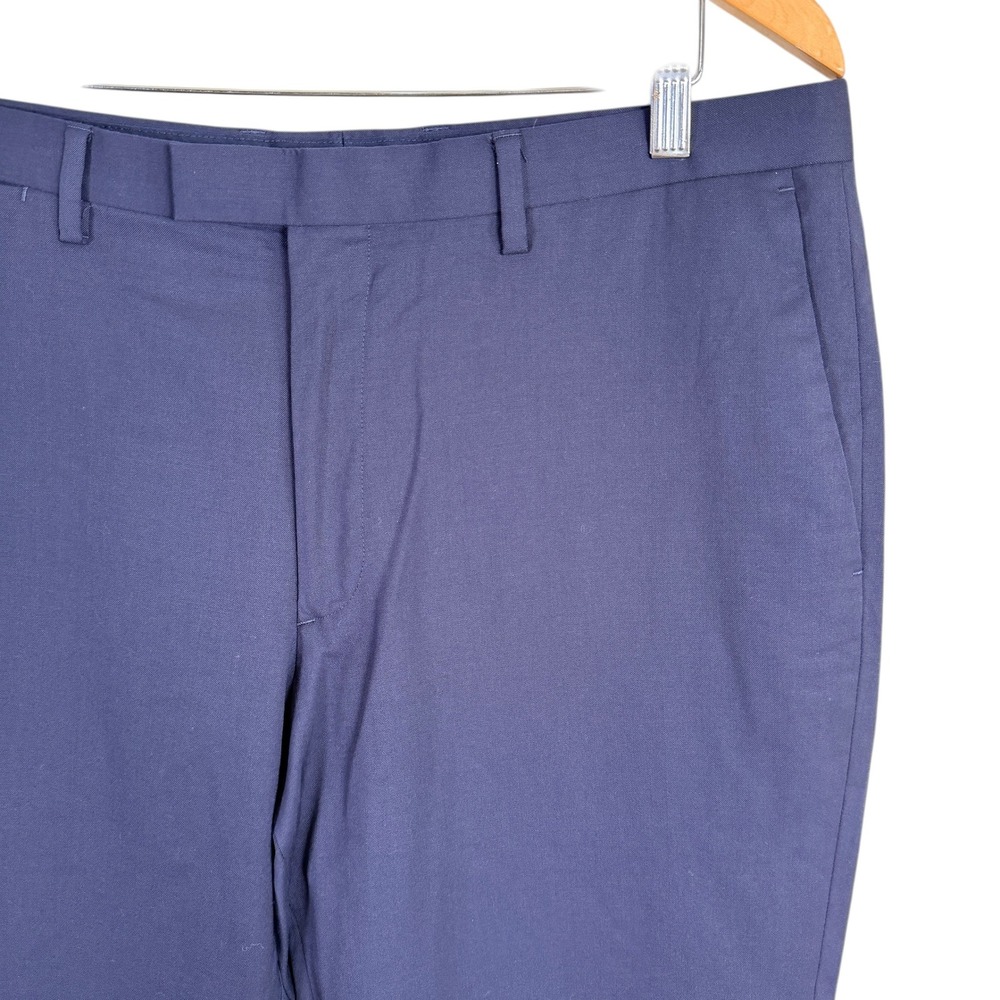Banana‎ Republic Marzotto Super 120s Wool Dress Pants Mens 34x30 Blue Slim read